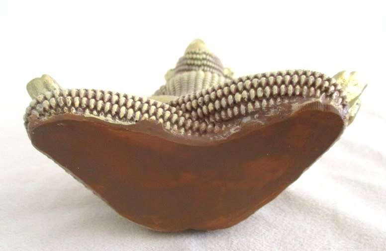 Gold ceramic Monkey in Yoga pose - a reminder to breathe on hectic days