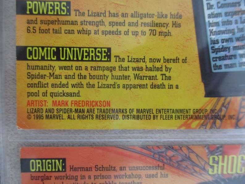 SET ONE - SIXTY 1995 FLEER ULTRA SPIDERMAN TRADING CARDS - MINT IN PLASTIC SLEEVES