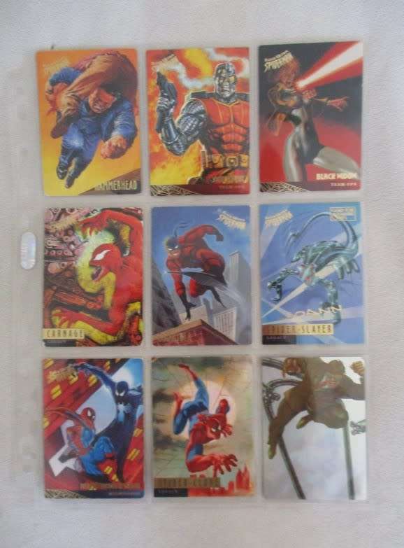 SET TWO - FIFTY FOUR 1995 FLEER ULTRA SPIDERMAN TRADING CARDS - MINT IN PLASTIC SLEEVES