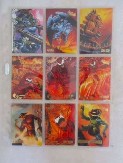 SET TWO - FIFTY FOUR 1995 FLEER ULTRA SPIDERMAN TRADING CARDS - MINT IN PLASTIC SLEEVES