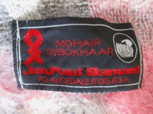 VERY LARGE GENUINE JAN-PAUL BARNARD HAND WOVEN MOHAIR THROW - 2.03M X 1.94M (2030MM X 1940MM)