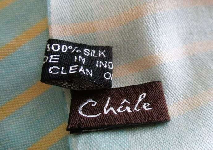 Chale 100% silk shawl/scarf made in India