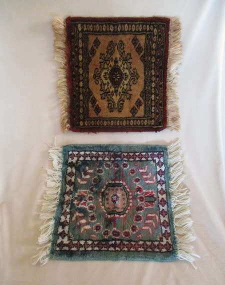 Two lovely Persian table mats