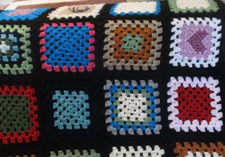 A hand crocheted wool blanket - the way Granny made them and with interesting designs