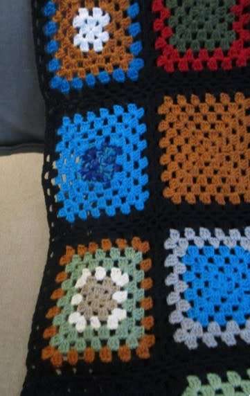 A hand crocheted wool blanket - the way Granny made them and with interesting designs