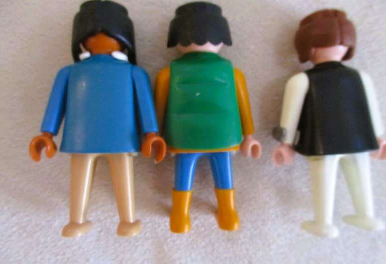 Eight Playmobil figures with size-compatible extras
