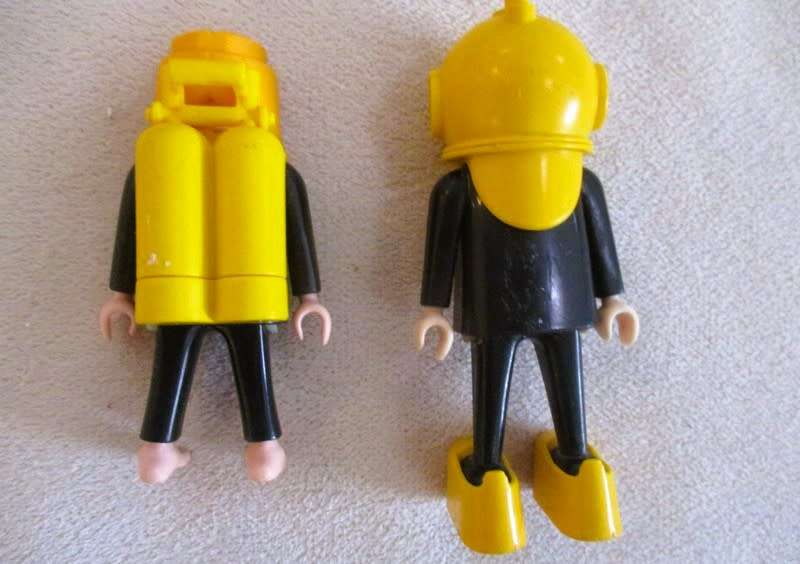 Eight Playmobil figures with size-compatible extras