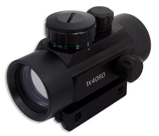1X40RD RED & GREEN DOT RIFLE SCOPE SIGHT 10-20MM RAIL