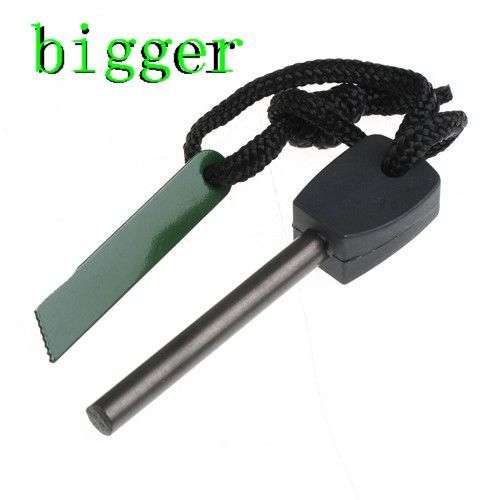 Magnesium Flint Stone Fire Starter Lighter Kit Camping