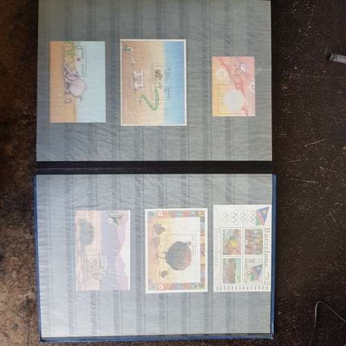 32 page album with some loose Namibia miniature sheets