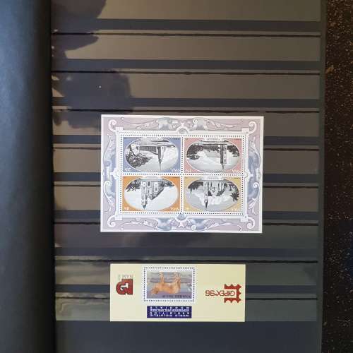 32 page album with some loose Namibia miniature sheets