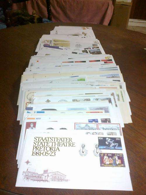 170+ RSA First Day Covers (mostly 2nd and 3rd definitives) - many duplicates. PERFECT FOR RESELLING!
