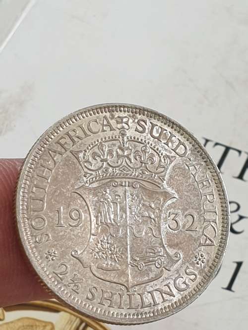 SOUTH AFRICA 1932  2 1/2 SHILLING  ( WEIGHT 14.2g ) SILVER .800%