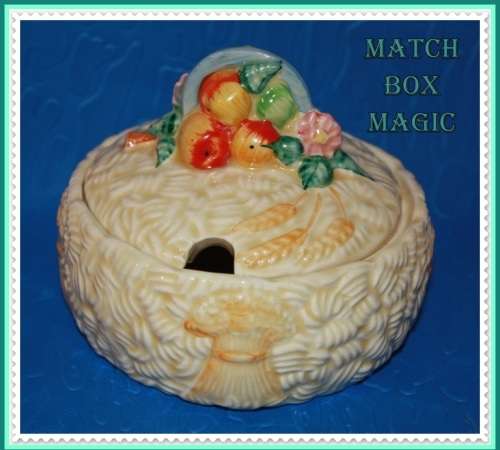 CLARICE CLIFF SUGAR BOWL   CELTIC HARVEST DESIGN, LOVELY CONDITION.