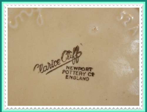 CLARICE CLIFF SUGAR BOWL   CELTIC HARVEST DESIGN, LOVELY CONDITION.