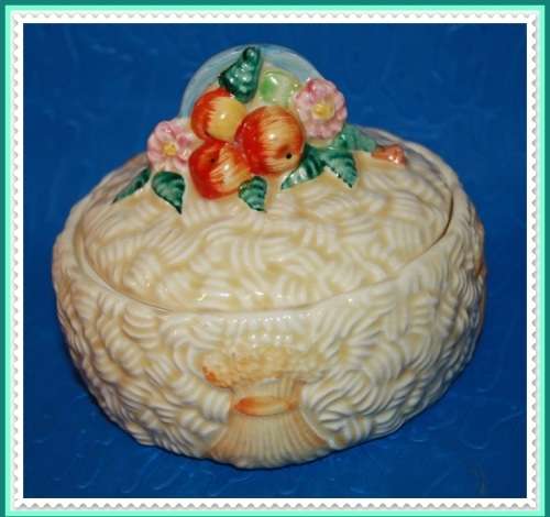 CLARICE CLIFF SUGAR BOWL   CELTIC HARVEST DESIGN, LOVELY CONDITION.