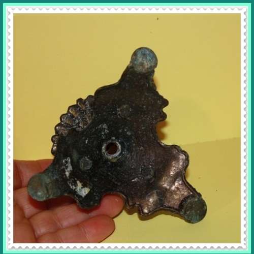 ORNATE METAL CANDLE STICK HAS NOT BEEN CLEANED