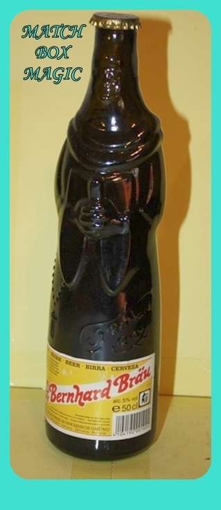 UNUSUAL BOTTLE FOR THE COLLECTOR ST BERNHARD BRAU IN THE SHAPE OF A MONK TAKE A LOOK