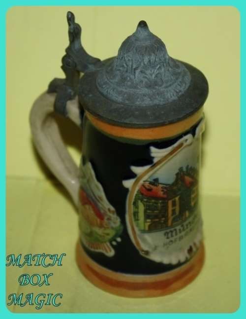 MUNCHEN HOFBRAUHAUS LIDDED TANKARD SMALL