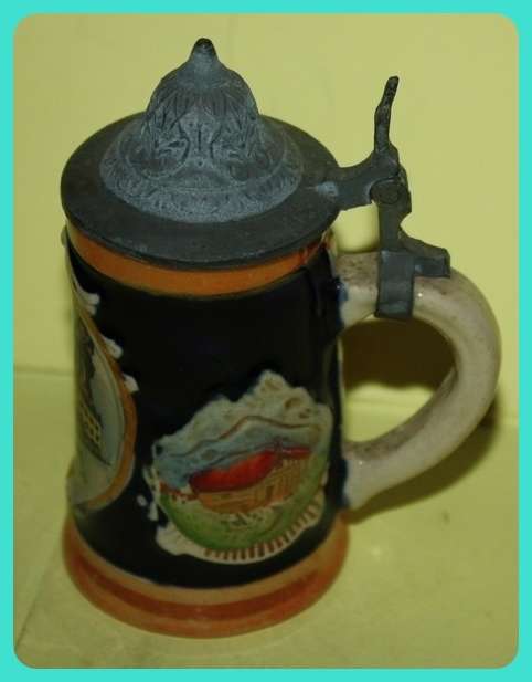 MUNCHEN HOFBRAUHAUS LIDDED TANKARD SMALL