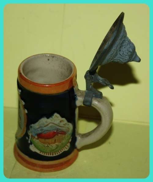 MUNCHEN HOFBRAUHAUS LIDDED TANKARD SMALL