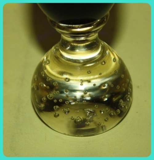 BLUE BUBBLE FOOT VASE