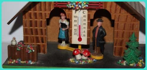 GERMAN MADE NOVELTY BAROMETER AND THERMOMETER