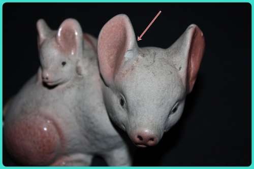 MOMMY AND BABY PIG ORNAMENT(D)