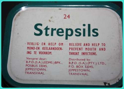 VINTAGE STREPSILS TIN