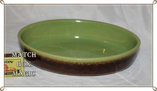 DENBY STONEWARE DISH GREEN AND BROWN