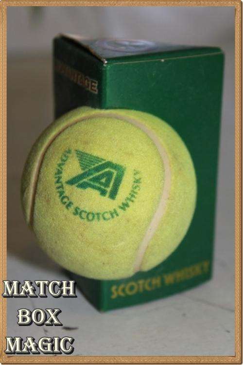 DINKY BOTTLE ADVANTAGE SCOTCH WHISKY IN THE SHAPE OF A TENNIS BALL