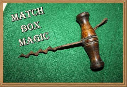 OLD CORK SCREW WOOD BEAUTIFULLY TURNED