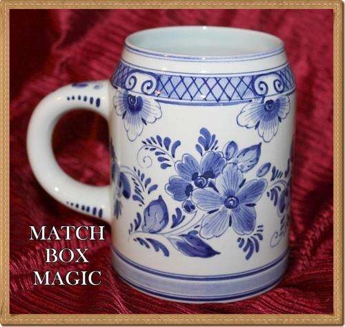 LOVELY DELFT HOLLAND HAND PAINTED AND SIGNED BEER MUG VERY GOOD CONDITION