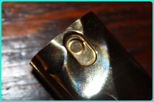 ESTEE LAUDER FRANCE KNOWING REFILLABLE GOLD TONE PURSE SPRAY EMPTY .25 OZ BOTTLE