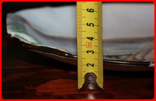 VINTAGE HAND PAINTED OBLONG BOWL BY A HARVEY  SCENE MIDDLETON BEACH ALBANY WEST AUSTRALIA