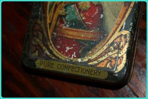 PASCALL'S PURE CONFECTIONERY EDWARD VII PORTRAIT TIN VINTAGE ITEM FROM 1900 - 1909