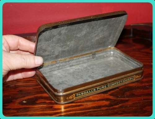 PASCALL'S PURE CONFECTIONERY EDWARD VII PORTRAIT TIN VINTAGE ITEM FROM 1900 - 1909