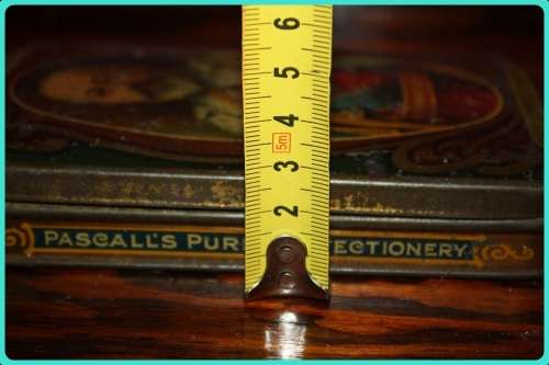 PASCALL'S PURE CONFECTIONERY EDWARD VII PORTRAIT TIN VINTAGE ITEM FROM 1900 - 1909