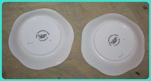 PAIR OF ROYAL WORCESTER SPODE PALISSAY  PINK ROSE PLATES