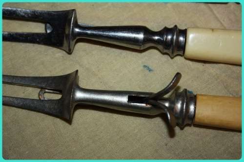 JOBLOT VINTAGE CARVING SETS 2 SETS PLUS KNIFE SHARPENER