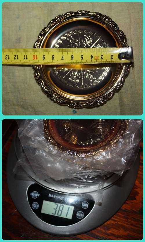 TEN GOLD COLOURED METAL   COASTERS  WITH LOVELY PATTERN AS NEW