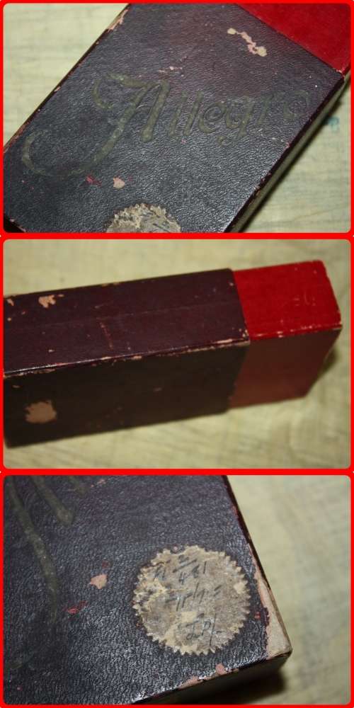 ALLEGRO SAFETY RAZOR SHARPENER IN  BOX MADE IN SWITZERLAND VINTAGE NICE COLLECTIBLE SHAVING ITEM