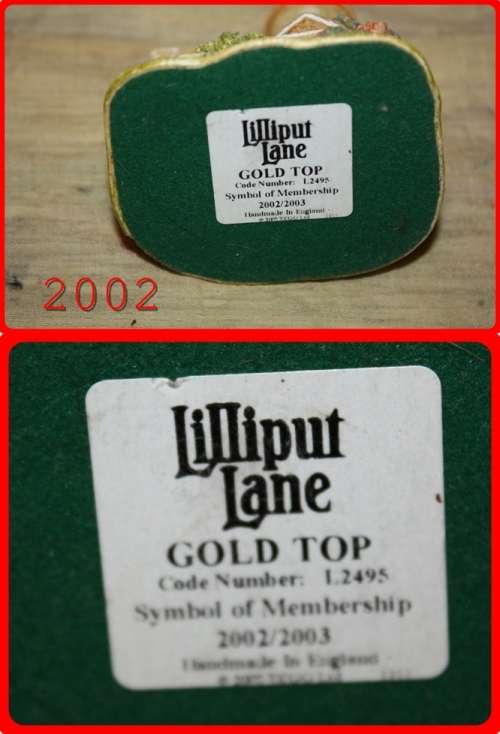LILLIPUT LANE GOLD TOP 2002   (R)
