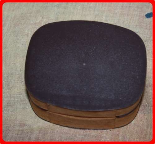 MICHEL HERBELIN PARIS WATCH BOX SWADE FINISH HINGED LID