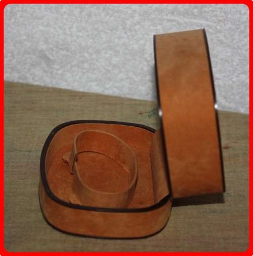 MICHEL HERBELIN PARIS WATCH BOX SWADE FINISH HINGED LID