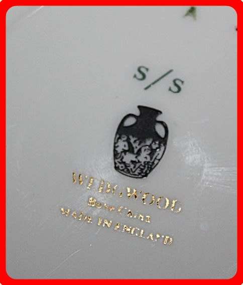 PAIR OF WEDGWOOD BONE CHINA SAUCERS  PINK ROSE PATTERN