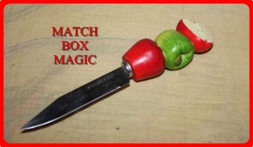 FUN STAINLESS STEEL APPLE PEELER KNIFE WITH APPLE HANDLE DETAILS