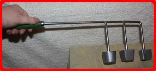 ORIGINAL SNACKLE IRON GREEN HANDLE