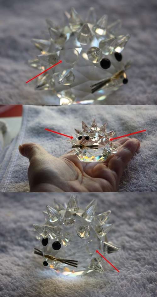 SWAROVSKI CRYSTAL   HEDGEHOG (D)
