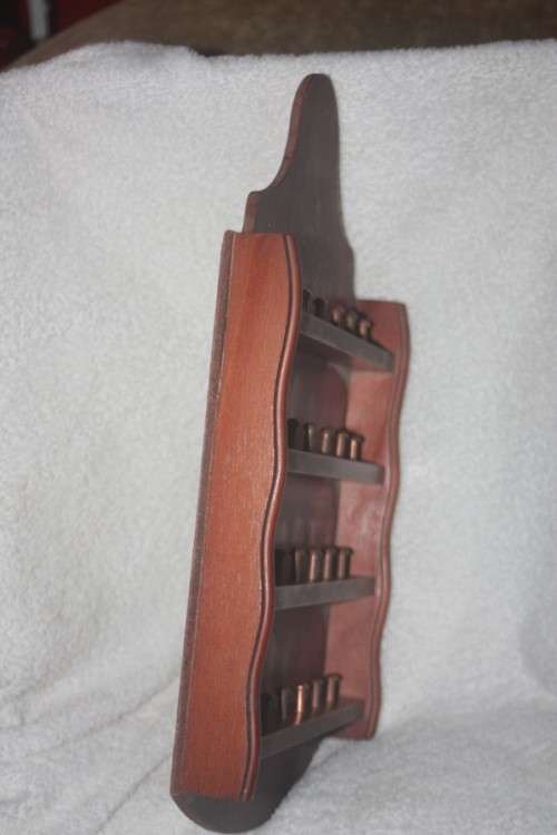 FOR THE THIMBLE COLLECTOR LOVELY DISPLAY SHELF HOLDING 24 THIMBLES